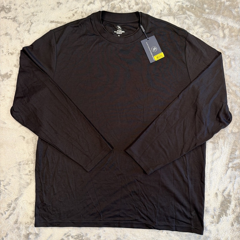 Hart Schaffner Marx Black Long Sleeved - XL - 100% Cotton